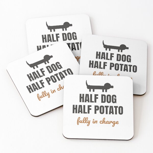 Item preview, Half Dog Half Potato Fully In Charge Funny Dachshund designed and sold by InkAndPaws.