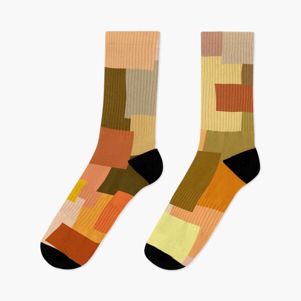 Item preview, Geometric Shapes Pattern in Orange and Yellow designed and sold by OneThreeSix.