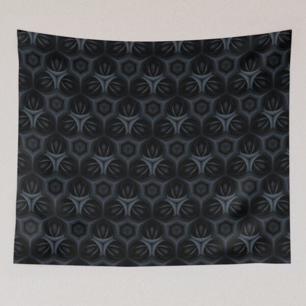 Item preview, Black Gothic Skull Repeating Pattern designed and sold by IntelliMindDesigns.