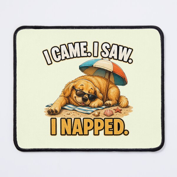Item preview, Funny Golden Retriever Beach Nap Gift designed and sold by Gentlestate.