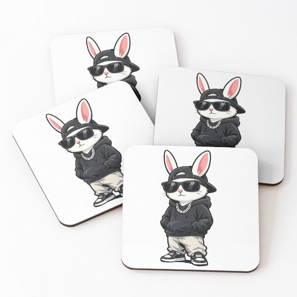 Item preview, Cool Rapper Bunny Streetwear Urban Character designed and sold by aminomen.