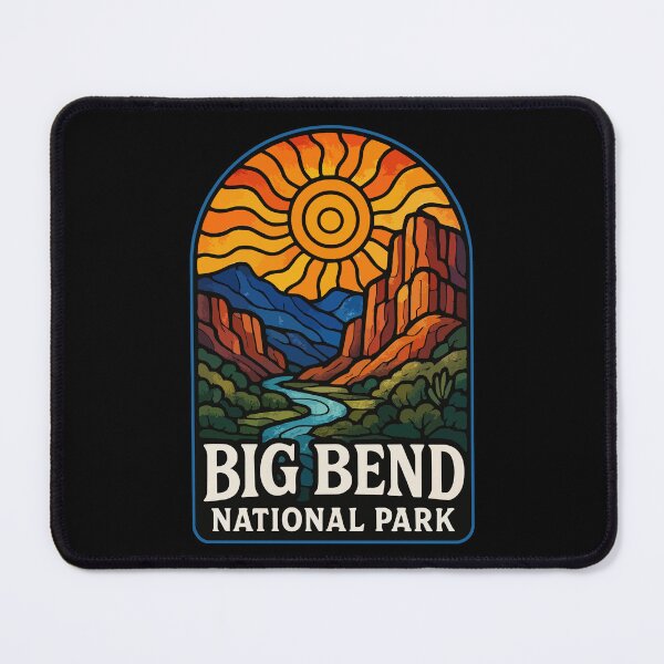 Item preview, Big Bend National Park Stained Glass designed and sold by TomFrontierArt.