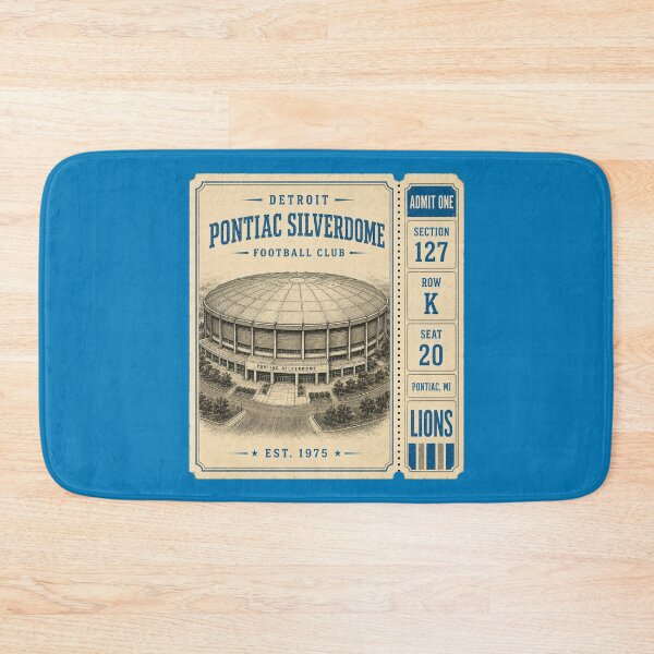 Item preview, Pontiac Silverdome Vintage Ticket, Detroit  Retro Football Stadium designed and sold by GhostDawgs.