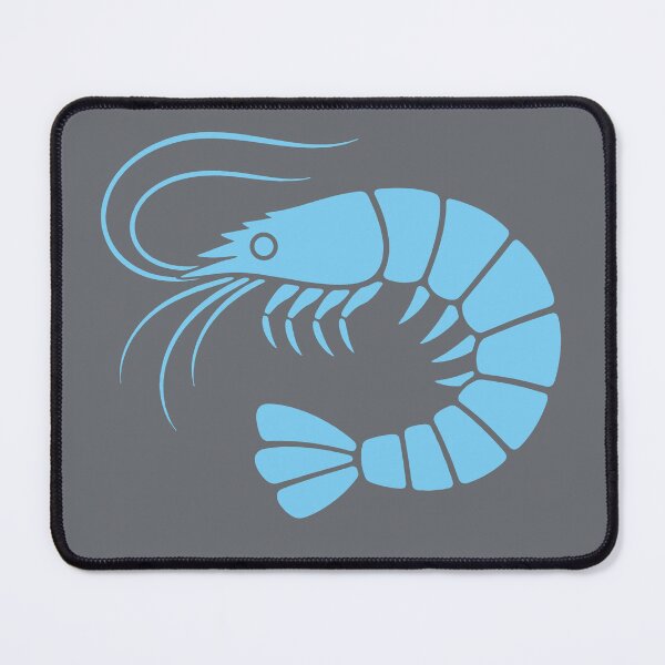 Item preview, Blue Watercolor Shrimp Illustration Coastal Seafood Lover Ocean Animal Design designed and sold by American Spirit.