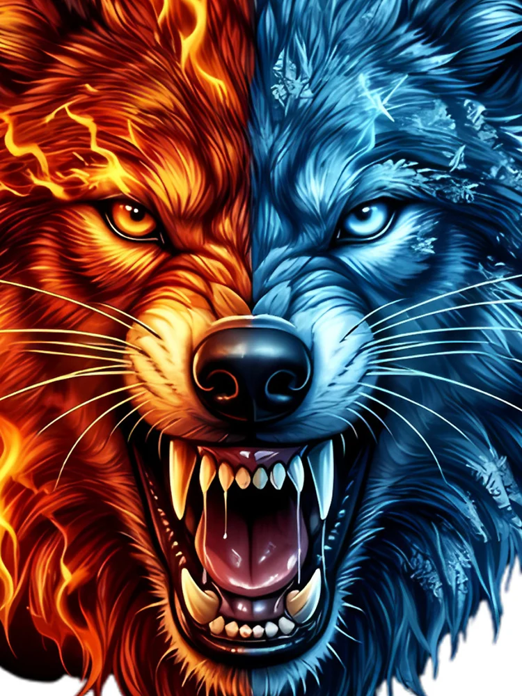 Thumbnail 4 of 4, iPhone Case, Wolf Alpha’s Rage designed and sold by SupernovaNote.
