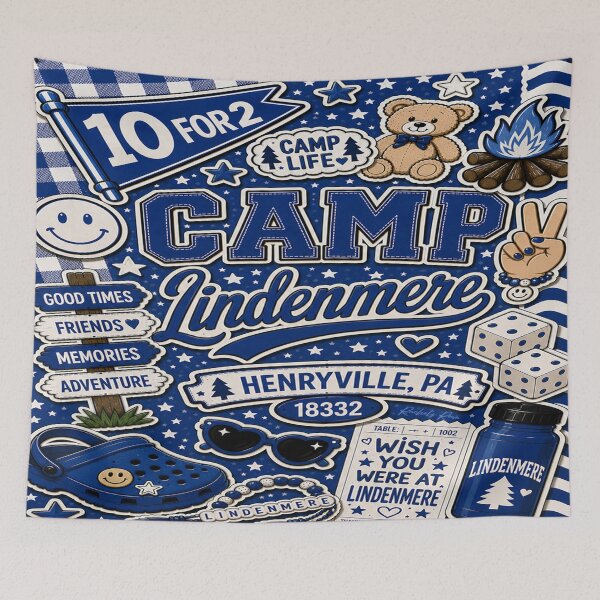 Item preview, Camp Lindenmere Collage designed and sold by Rachel's Room.