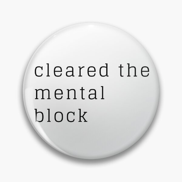 Item preview, Cleared the mental block designed and sold by ArtistTejal.