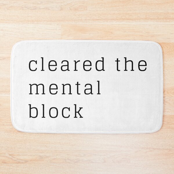 Item preview, Cleared the mental block designed and sold by ArtistTejal.