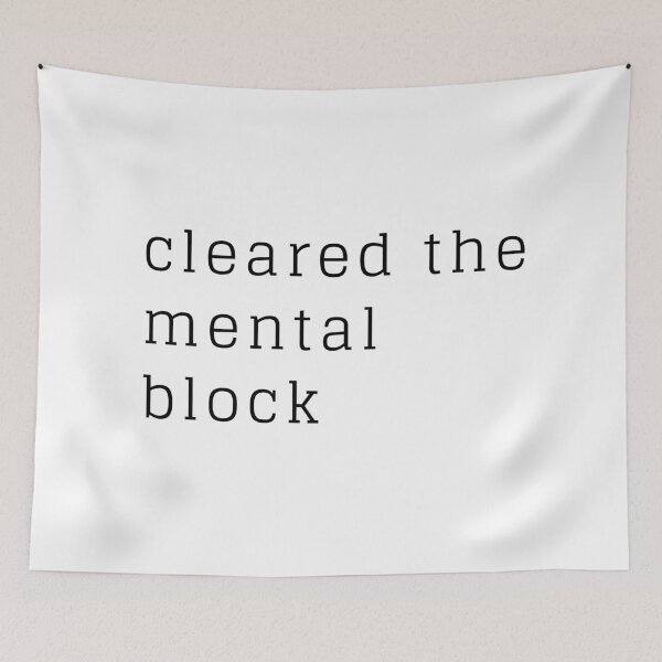 Item preview, Cleared the mental block designed and sold by ArtistTejal.