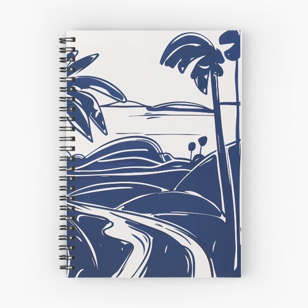 Item preview, Cameroon landscape - Blue Abstract Art designed and sold by shadow-bloom.