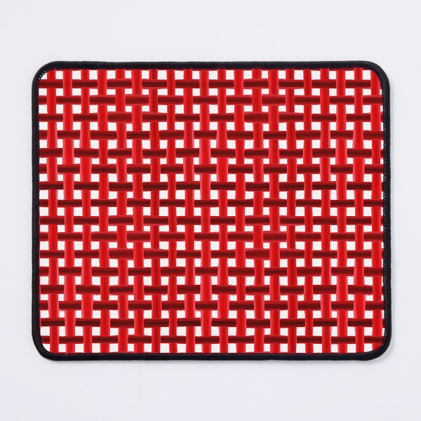 Item preview, Red gingham retro dimensional rotweisskaro rustichome plaid designed and sold by rupydetequila.