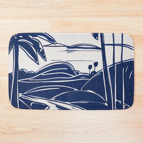 Item preview, Cameroon landscape - Blue Abstract Art designed and sold by shadow-bloom.