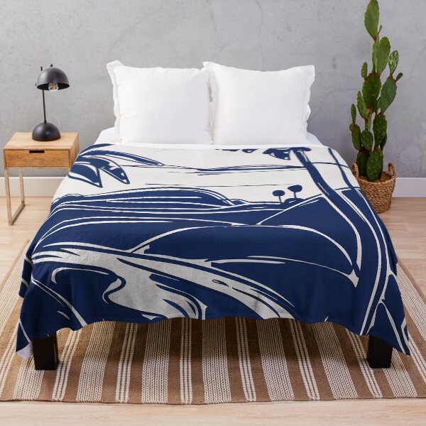 Item preview, Cameroon landscape - Blue Abstract Art designed and sold by shadow-bloom.