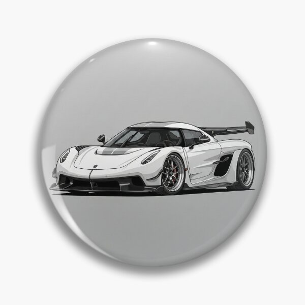 Item preview, Koenigsegg Jesko Attack White Megacar Stance Illustration Art designed and sold by Motorline44.