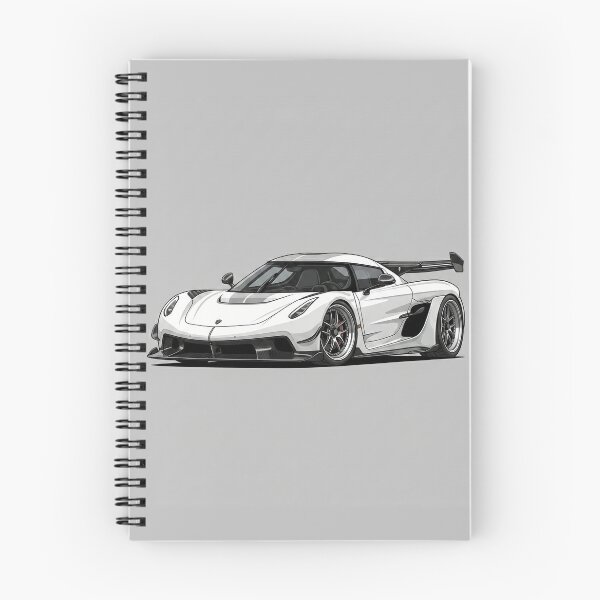 Item preview, Koenigsegg Jesko Attack White Megacar Stance Illustration Art designed and sold by Motorline44.