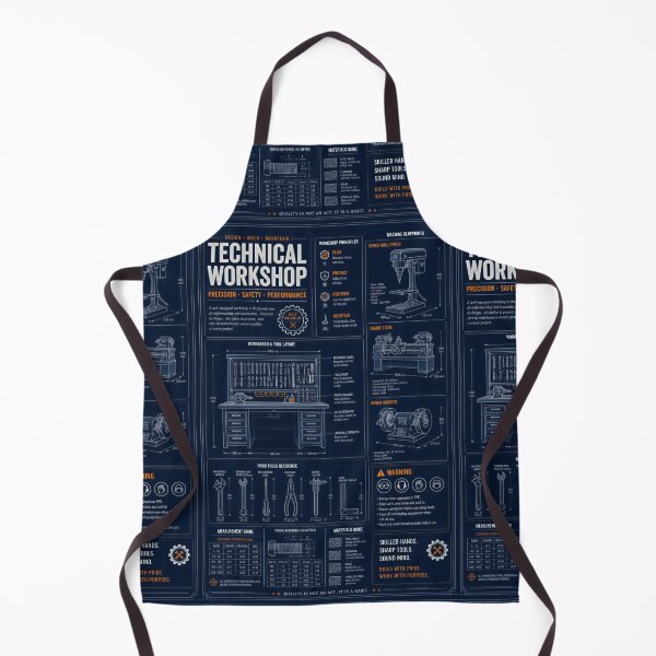 Item preview, Technical Workshop Blueprint Engineering Reference Poster designed and sold by Evergreen Horizon Works.