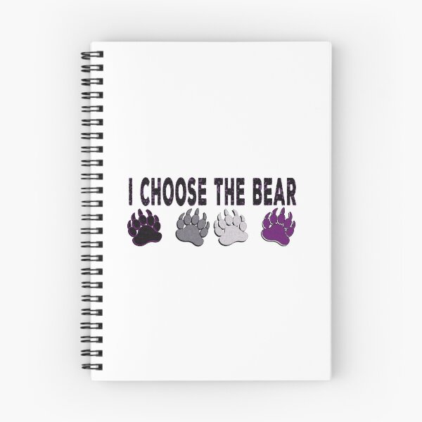 Item preview, I CHOOSE THE BEAR CLAWS - ASEXUAL FLAG COLORS designed and sold by Qweird Artistry.