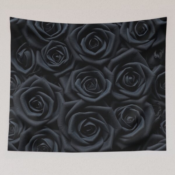 Item preview, Dramatic Black Rose Floral Bouquet designed and sold by IntelliMindDesigns.