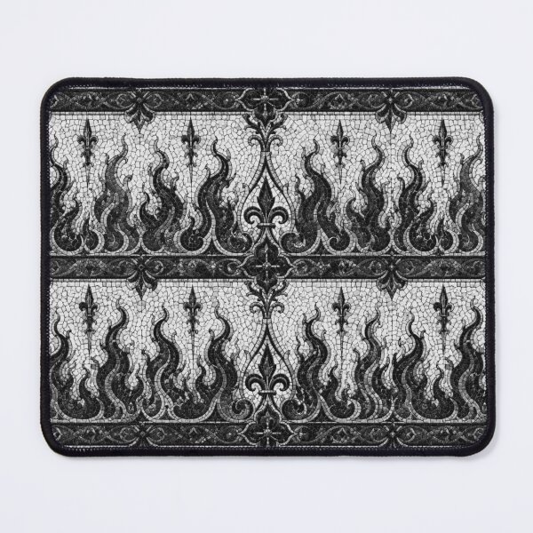 Item preview, Silver Antique Mosaic Tile & Gothic Flame Whimsigoth designed and sold by cabuks.