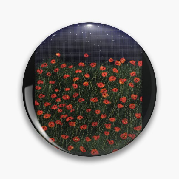 Item preview, Poppy Dream - Field of Red Flowers Under a Starry Sky - Poetic Digital Art - Decoration, Fashion & Gifts designed and sold by Pk-Gn-  /(°^°)\.