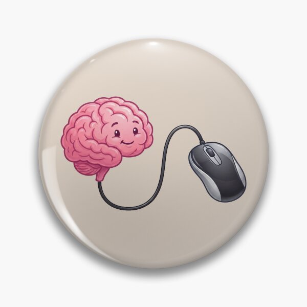 Item preview, Connected Mind – Computer Mouse and Brain Geek Technology Design 2 designed and sold by WordPlayStudio.