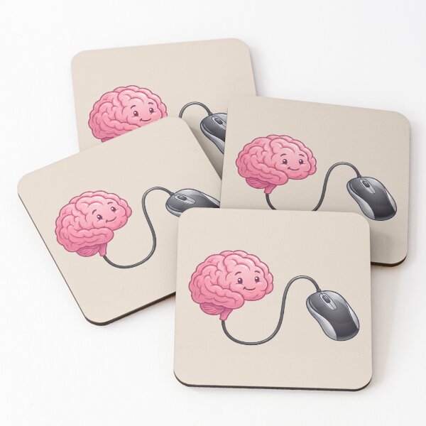 Item preview, Connected Mind – Computer Mouse and Brain Geek Technology Design 2 designed and sold by WordPlayStudio.