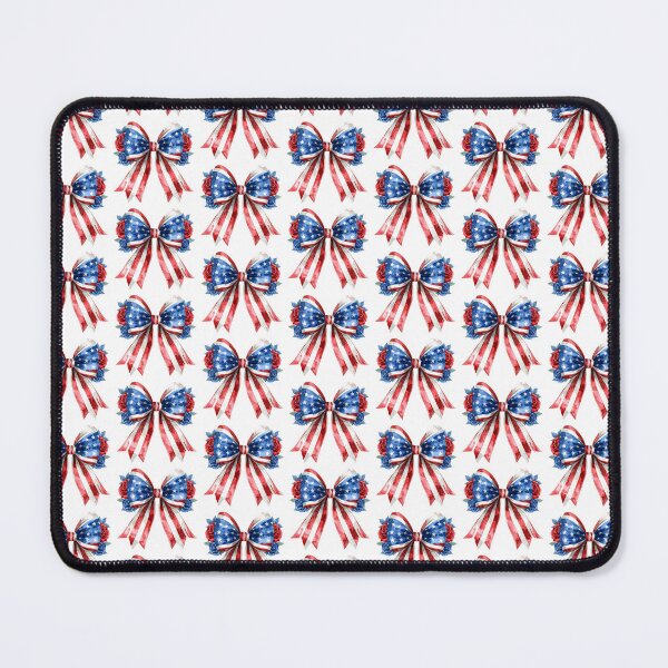 Item preview, Patriotic Bow Sticker,Coquette USA Flag Ribbon,Red White Blue Floral Bow designed and sold by Hnd-Design.