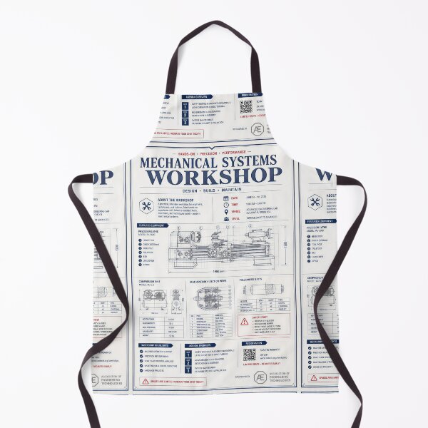 Item preview, Mechanical Systems Workshop Engineering Blueprint Poster Art designed and sold by Evergreen Horizon Works.
