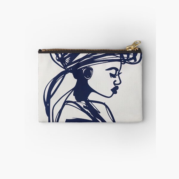 Item preview, Cameroonian woman - Blue Abstract Art designed and sold by shadow-bloom.