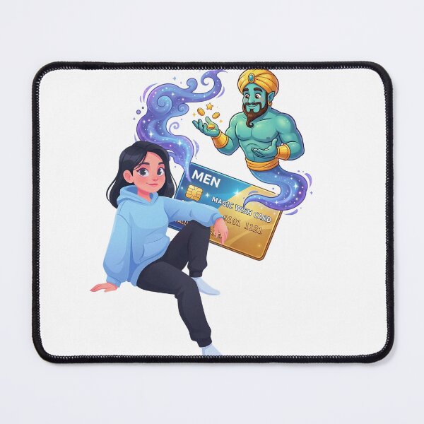 Item preview, Magic Genie Credit Card Wish Cartoon designed and sold by rich-moda.