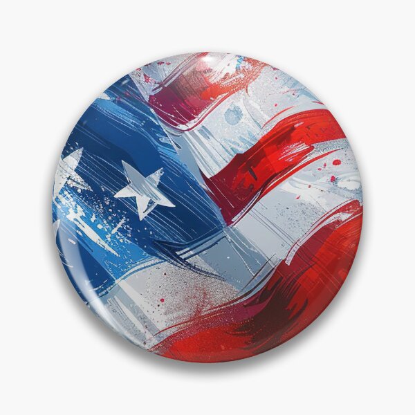 Item preview, Freedom in Motion: Expressive Patriotic Brush Design designed and sold by LiveLearnCreate.