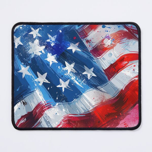 Item preview, Freedom in Motion: Expressive Patriotic Brush Design designed and sold by LiveLearnCreate.