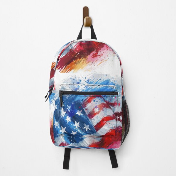 Item preview, Freedom in Motion: Expressive Patriotic Brush Design designed and sold by LiveLearnCreate.