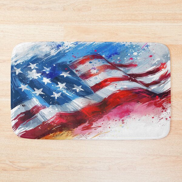 Item preview, Freedom in Motion: Expressive Patriotic Brush Design designed and sold by LiveLearnCreate.