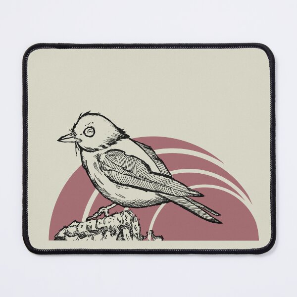 Item preview, Retro Minimalist Bird art / Vintage Nature Aesthetic Design designed and sold by Half Mess.