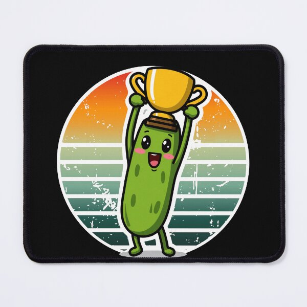 Item preview, Cute Pickle Champion Winner Soccer Football Graphic Trophy Cup designed and sold by Basma Designs | Retro, Kawaii Shirts & Stickers.