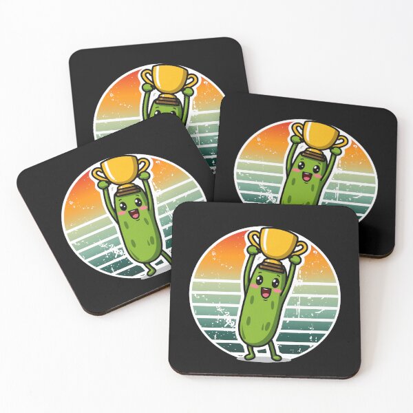 Item preview, Cute Pickle Champion Winner Soccer Football Graphic Trophy Cup designed and sold by Basma Designs | Retro, Kawaii Shirts & Stickers.