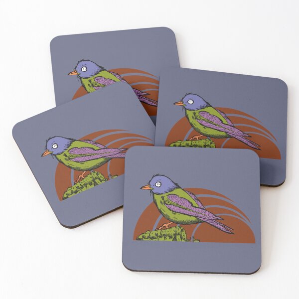 Item preview, Retro Minimalist Bird art / Vintage Nature Aesthetic Design designed and sold by Half Mess.