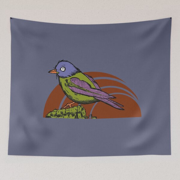 Item preview, Retro Minimalist Bird art / Vintage Nature Aesthetic Design designed and sold by Half Mess.