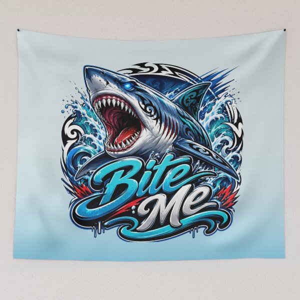 Item preview, Bite Me | Shark designed and sold by Xpression876.