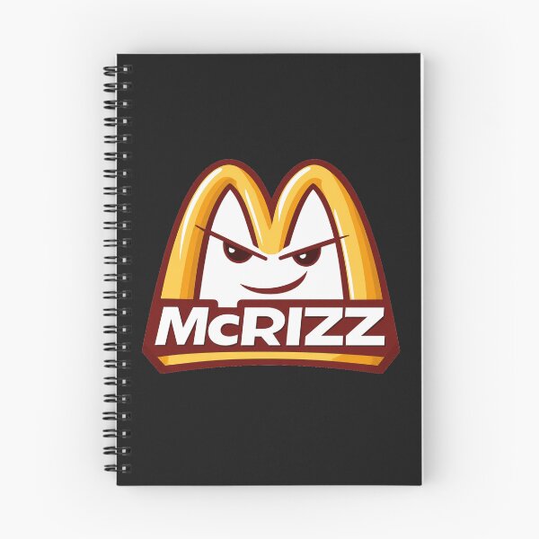 Item preview, McRIZZ RIZZ Smirk Arch Parody Logo Meme designed and sold by POD DYNASTY | Original Print On Demand T-Shirt Graphics.