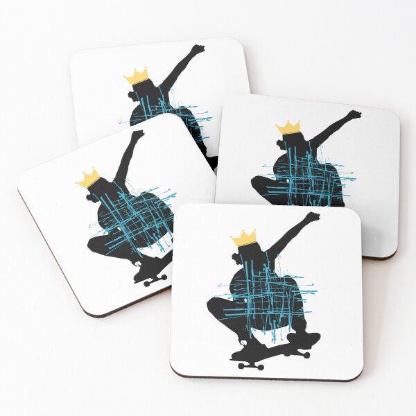 Item preview, Skater Silhouette with Gold Crown Streetwear Art designed and sold by rich-moda.