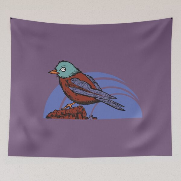 Item preview, Retro Minimalist Bird art / Vintage Nature Aesthetic Design designed and sold by Half Mess.