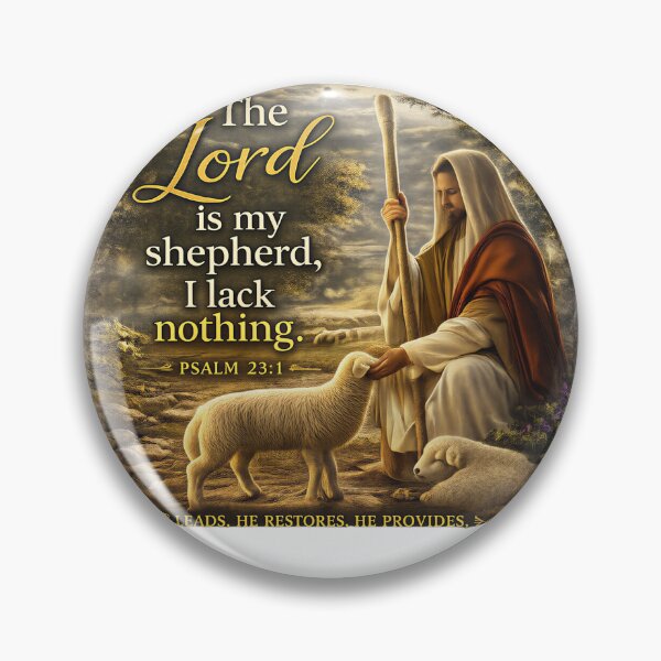 Item preview, The Lord Is My Shepherd, I Lack Nothing.” – Psalm 23:1 designed and sold by KINGDOM GOLD STUDIO.