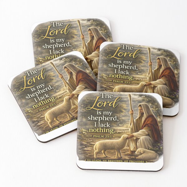 Item preview, The Lord Is My Shepherd, I Lack Nothing.” – Psalm 23:1 designed and sold by KINGDOM GOLD STUDIO.