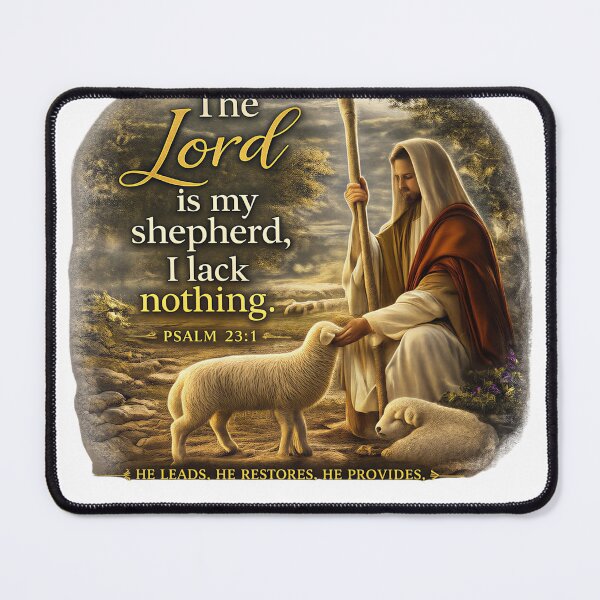 Item preview, The Lord Is My Shepherd, I Lack Nothing.” – Psalm 23:1 designed and sold by KINGDOM GOLD STUDIO.