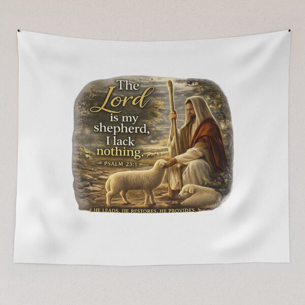 Item preview, The Lord Is My Shepherd, I Lack Nothing.” – Psalm 23:1 designed and sold by KINGDOM GOLD STUDIO.