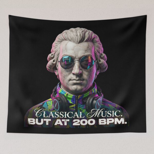 Item preview, Mozart 200 BPM Uptempo Gabber Hardcore Rave designed and sold by SPAZE-Typo.