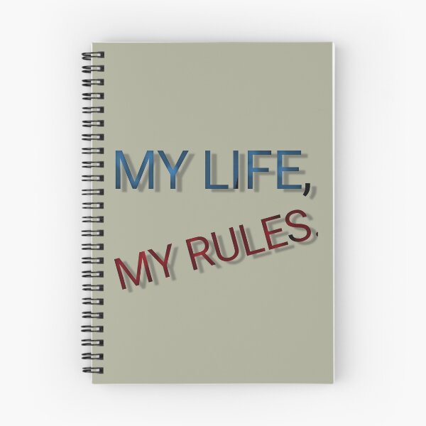 Item preview, My life, my rules typography genz rebellion tshirts designed and sold by Shukasya-Arts.