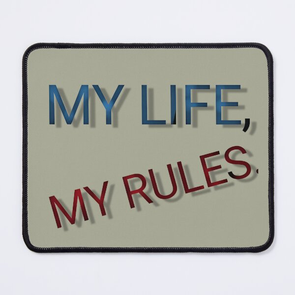 Item preview, My life, my rules typography genz rebellion tshirts designed and sold by Shukasya-Arts.